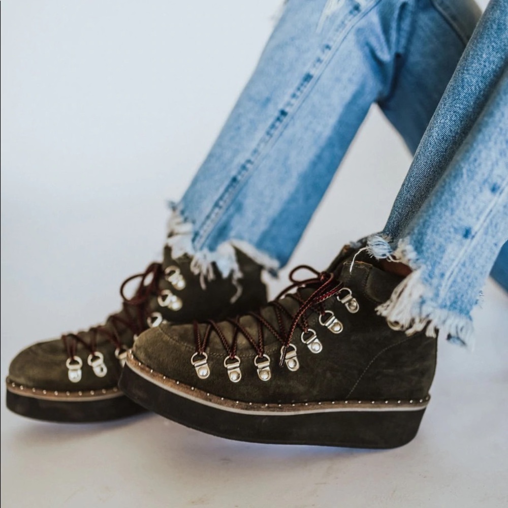 Green Free People Durango boot